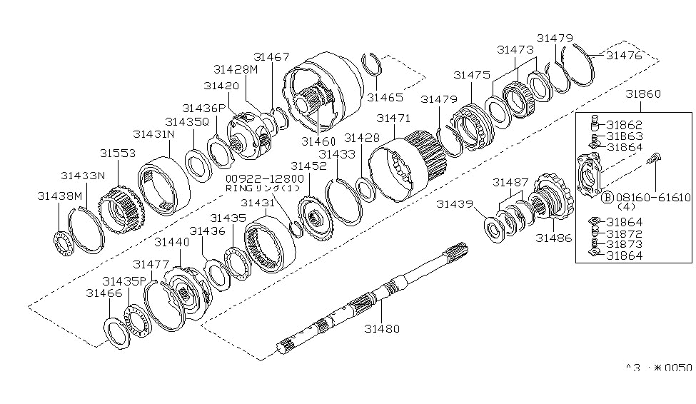 31860-X0410 Nissan Governor-Assembly
