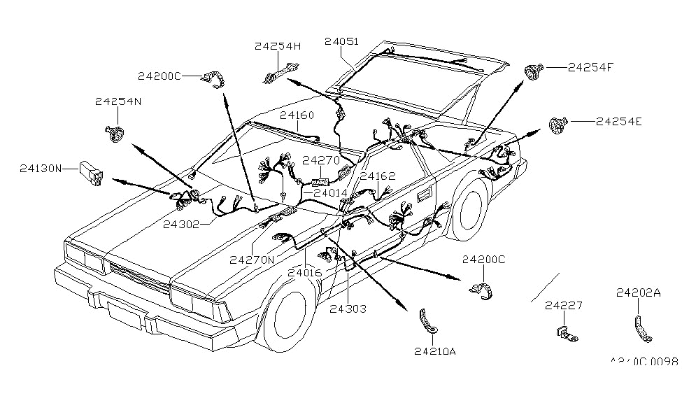 Nissan 24250-H9302 Grommet