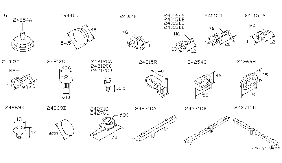 Nissan 24283-1M200 Protector-Harness