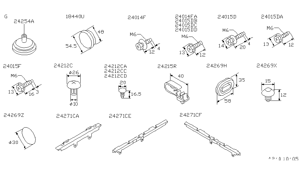 Nissan 24283-1M100 Protector-Harness