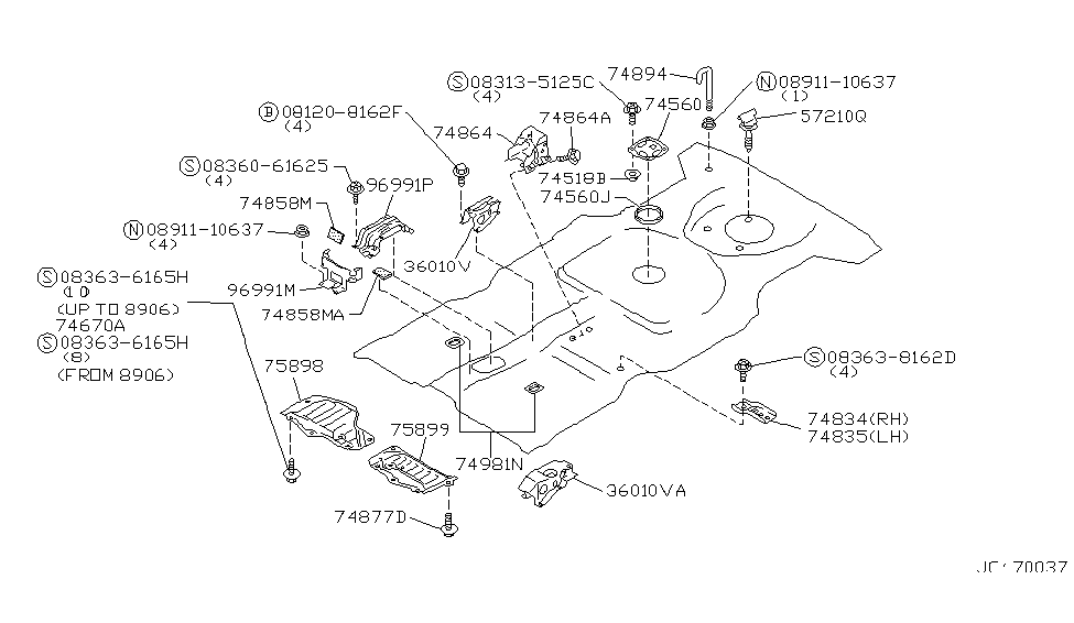 Nissan 96960-31R00 Bracket-Auto Transmission Device Mounting