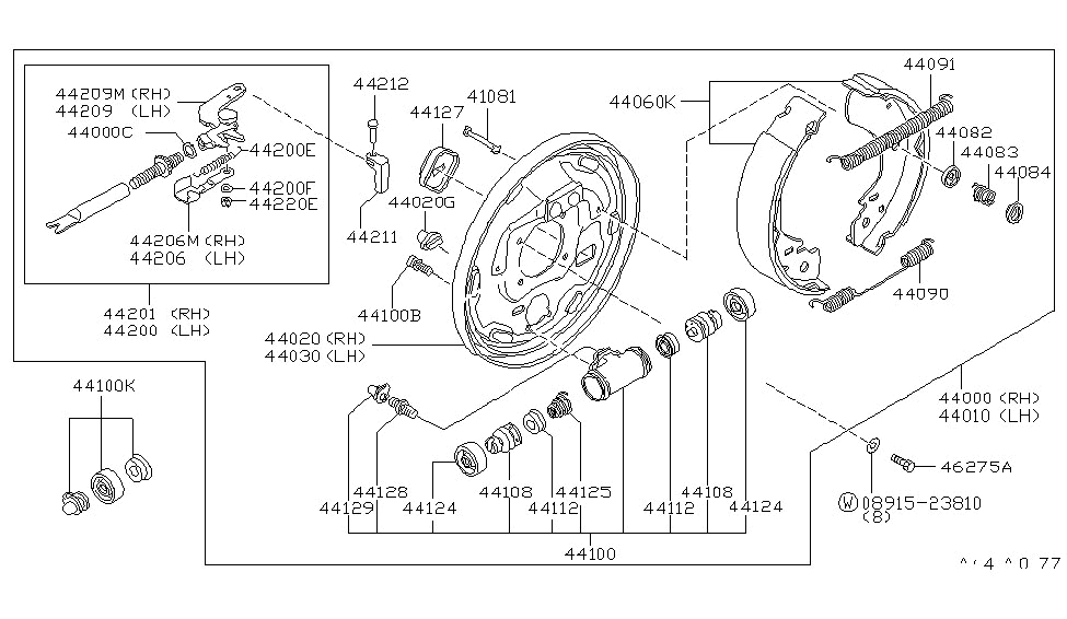 Nissan 44212-H8300 FASTENER