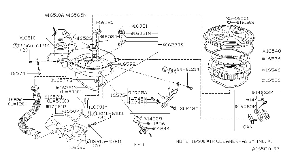 Nissan 14856-M4900 Relief Valve