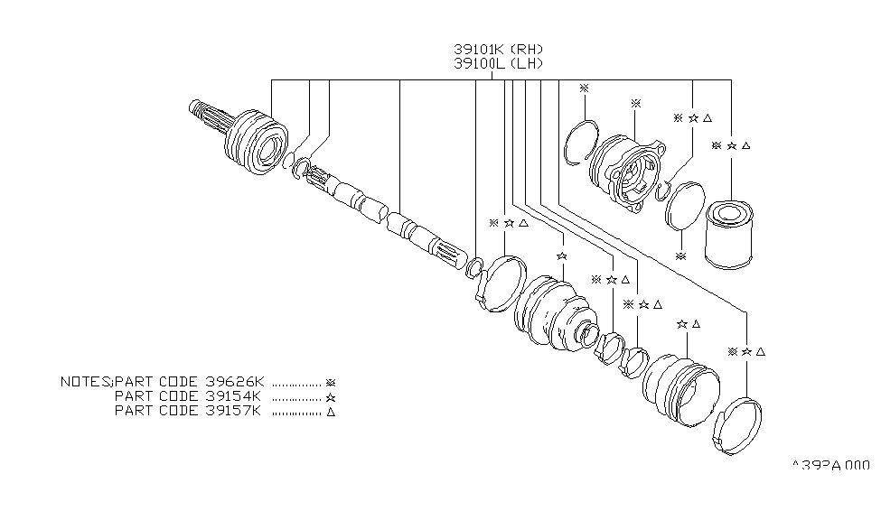 Nissan 40089-M0826 Kit-Repair B