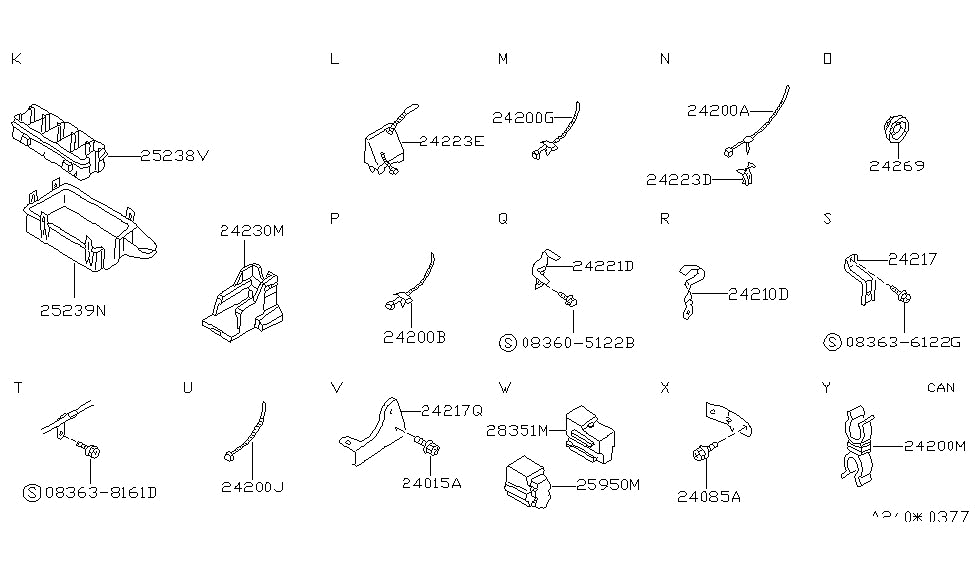 Nissan 24269-18V00 Plug-Blind