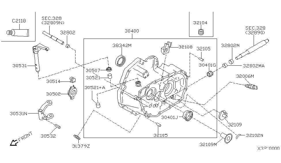 Nissan 30521-6J000 Bush-Clutch Control