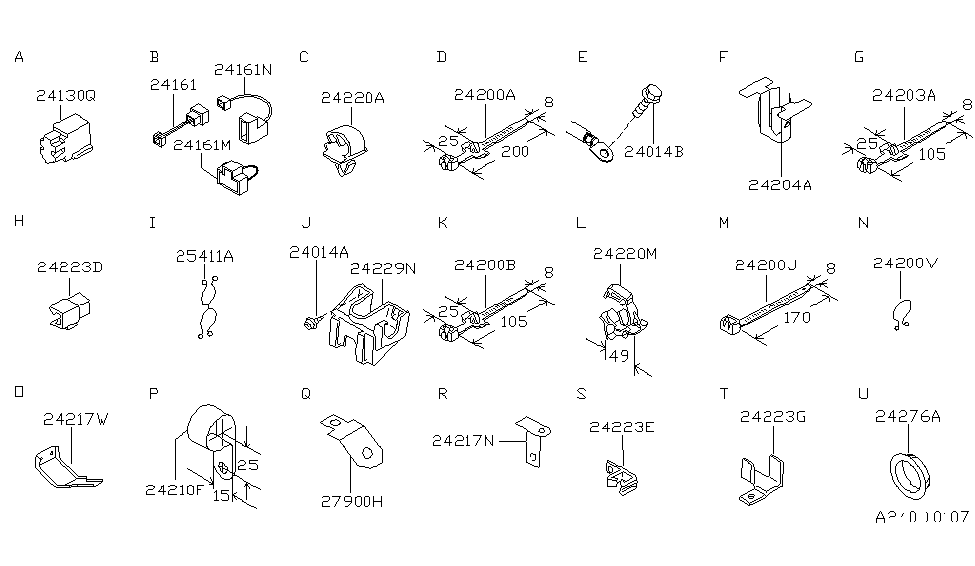 Nissan 24356-01G05 Bracket-Junction