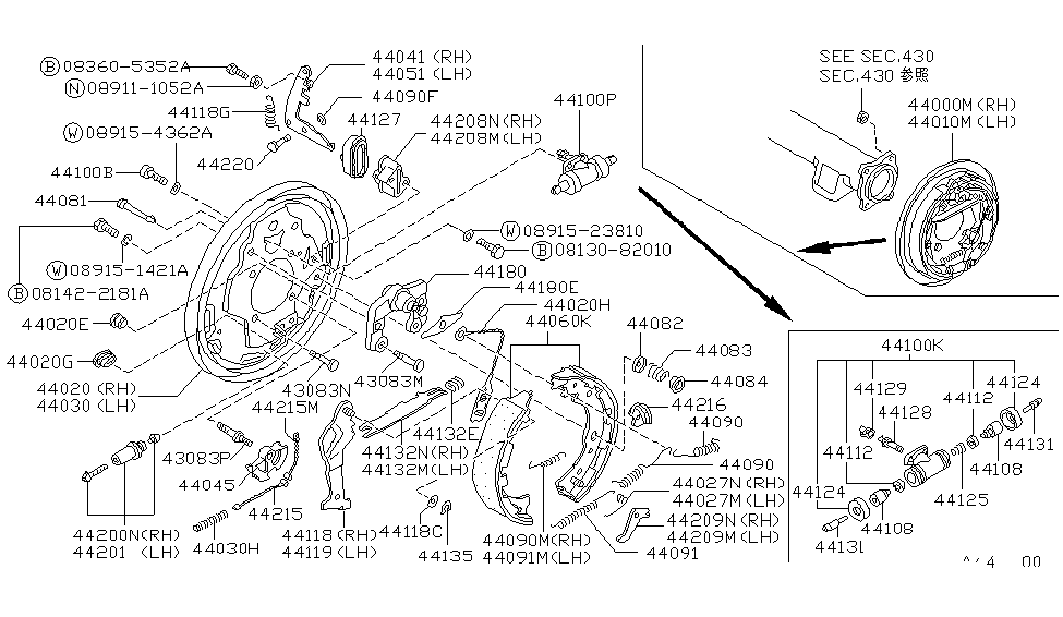 Nissan 44125-05N00 Spring