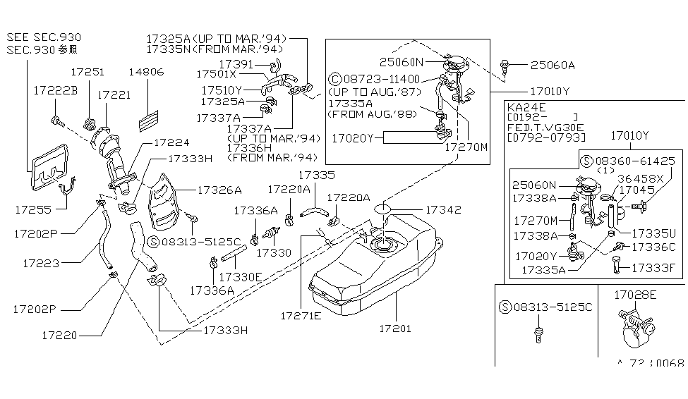 Nissan 17045-01G00 Bracket-Pump,In Tank