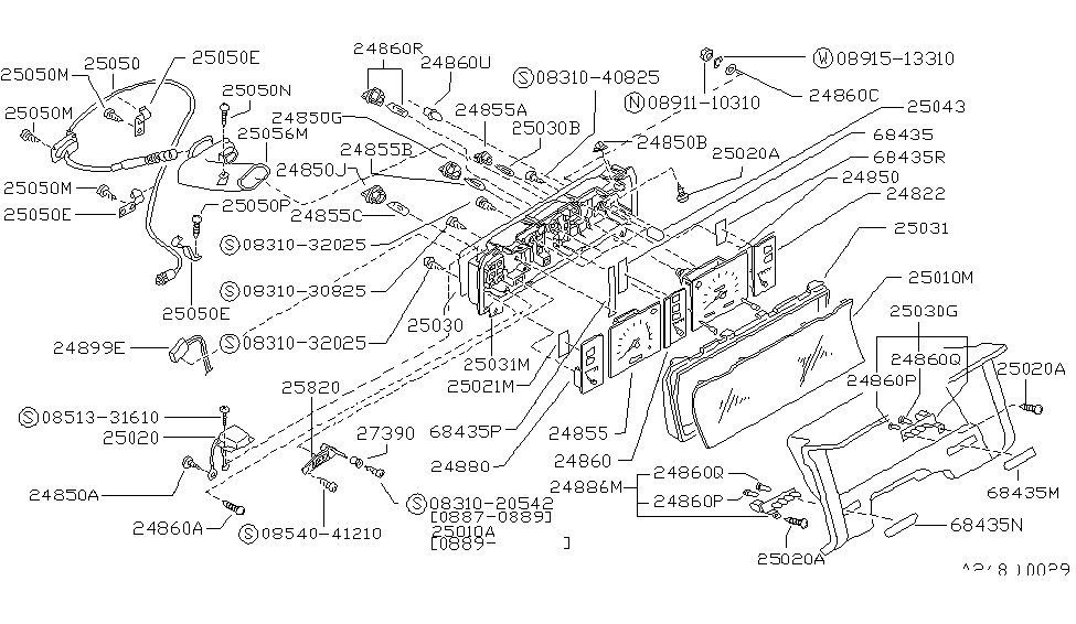 Nissan 08310-32025 Screw