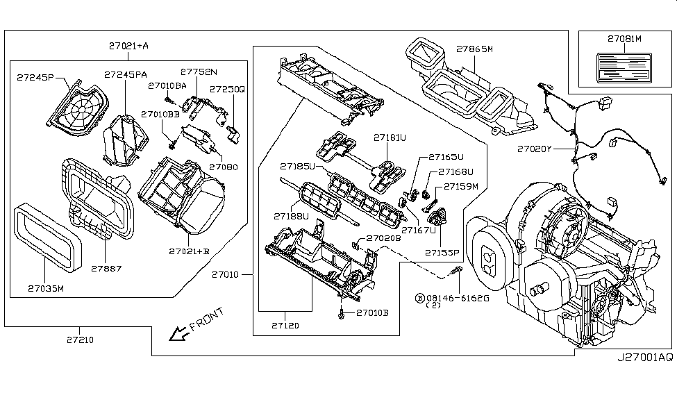 Nissan 27253-JG02A Lever