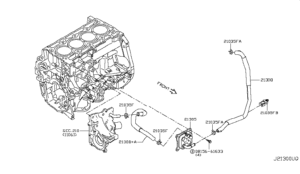 Nissan 92555-3TS0A Clamp