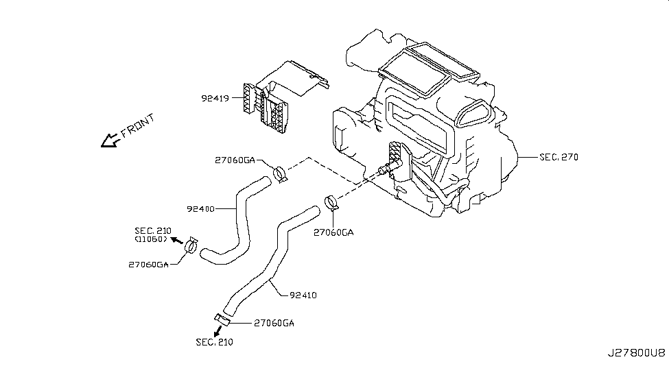2011 Nissan Juke Heater Piping Nissan Parts Deal
