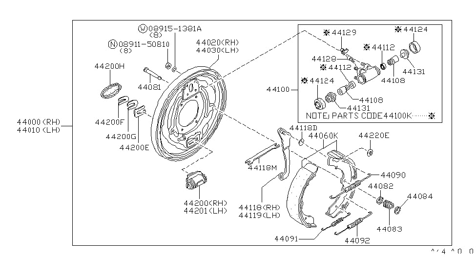 Nissan 44071-36700 Spring-Return