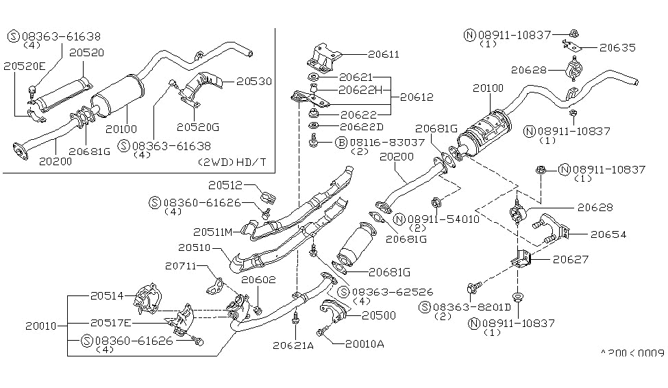 Nissan 20518-10W01 INSULATOR-Heat Exhaust