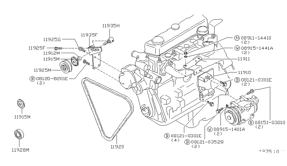 Nissan 08151-03010 Bolt UBS