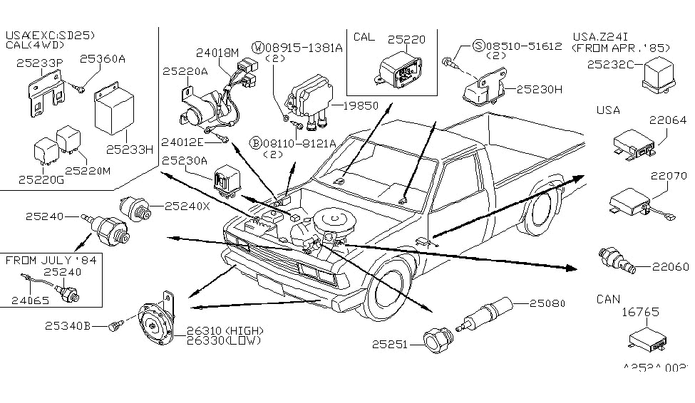 Nissan 22604-62W00 Unit-EFC Control