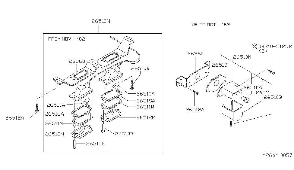 Nissan 26513-P0100 Gasket+Lens