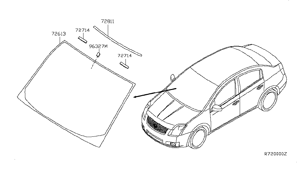 2010 Nissan Sentra Front Windshield Nissan Parts Deal