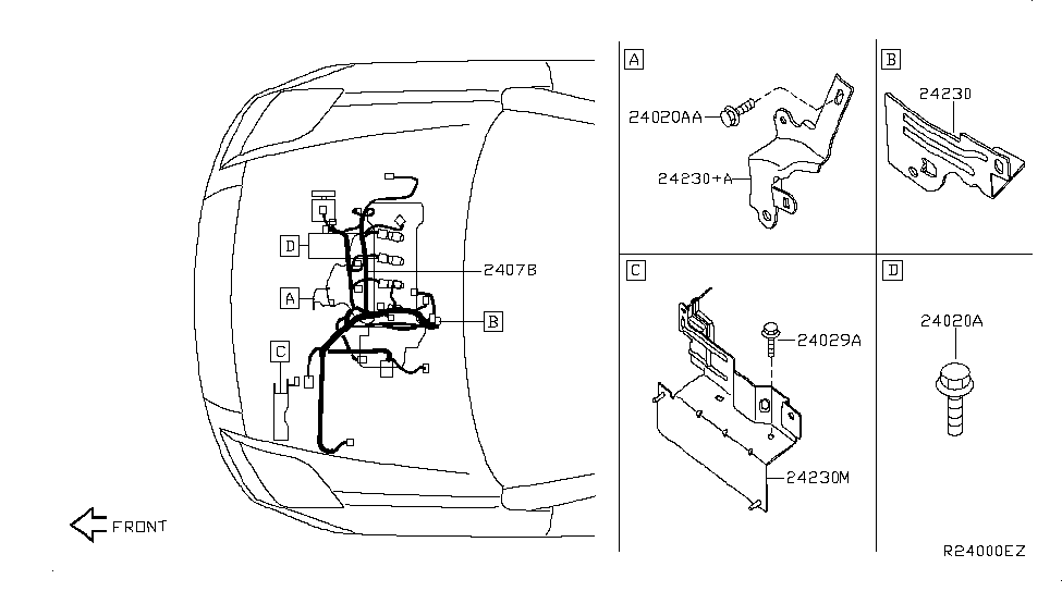 Nissan 24230-ET00C Bracket