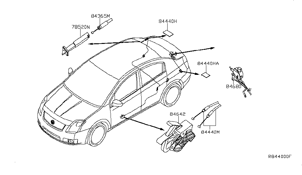 84680ET000 Genuine Nissan 84680ET000 ACTUATORTRUNK OPENER