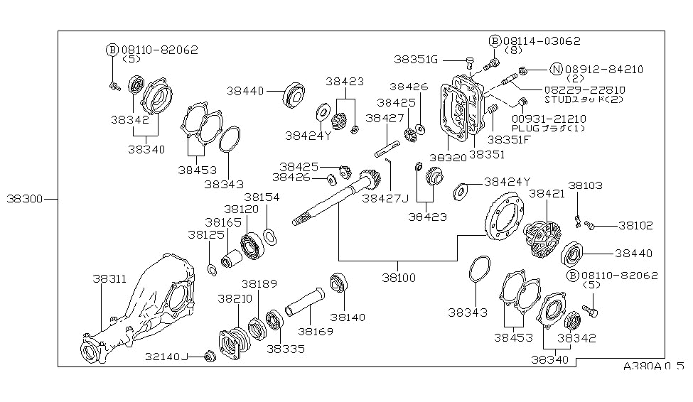 Nissan 08114-03062 Bolt