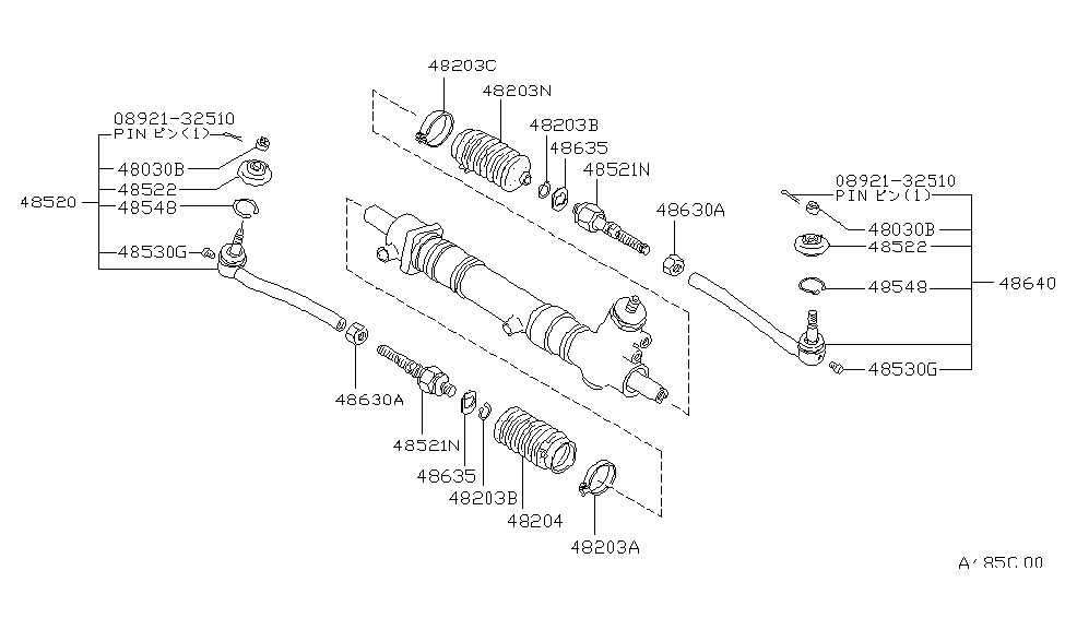 Nissan 48204-P9001 Boot-Steering