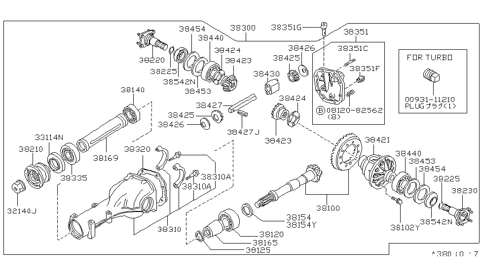 Nissan 38230-N3100 FLANGE-Side