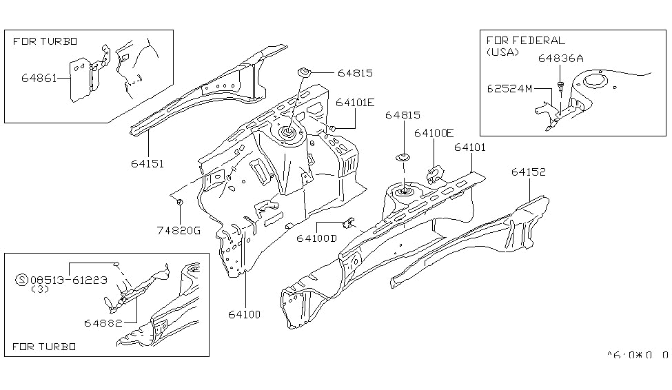 Nissan 64134-P9000 Bracket Assembly