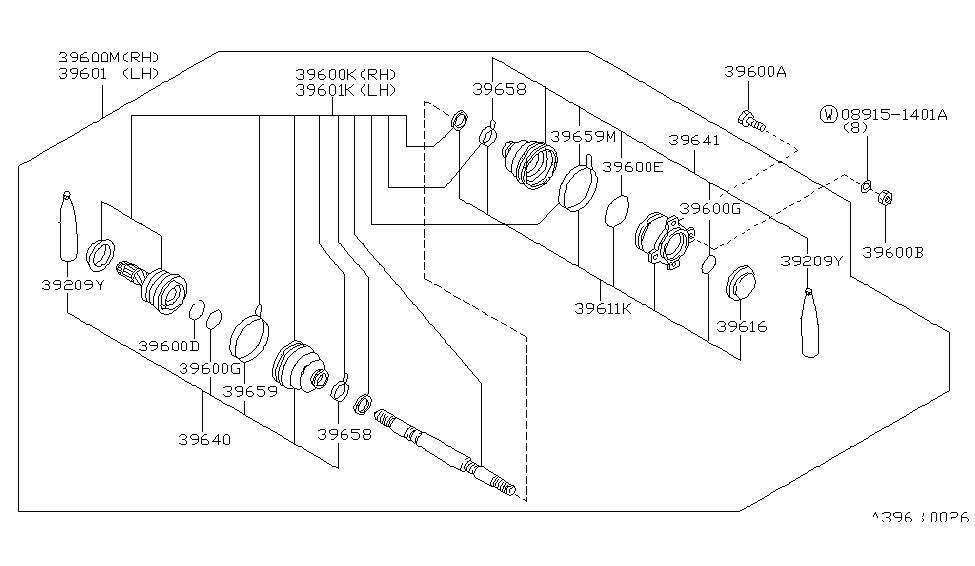 Nissan 39711-03P85 Rep Kt Out RD/S