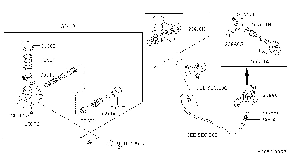1986 Nissan 300ZX Clutch Master Cylinder Nissan Parts Deal