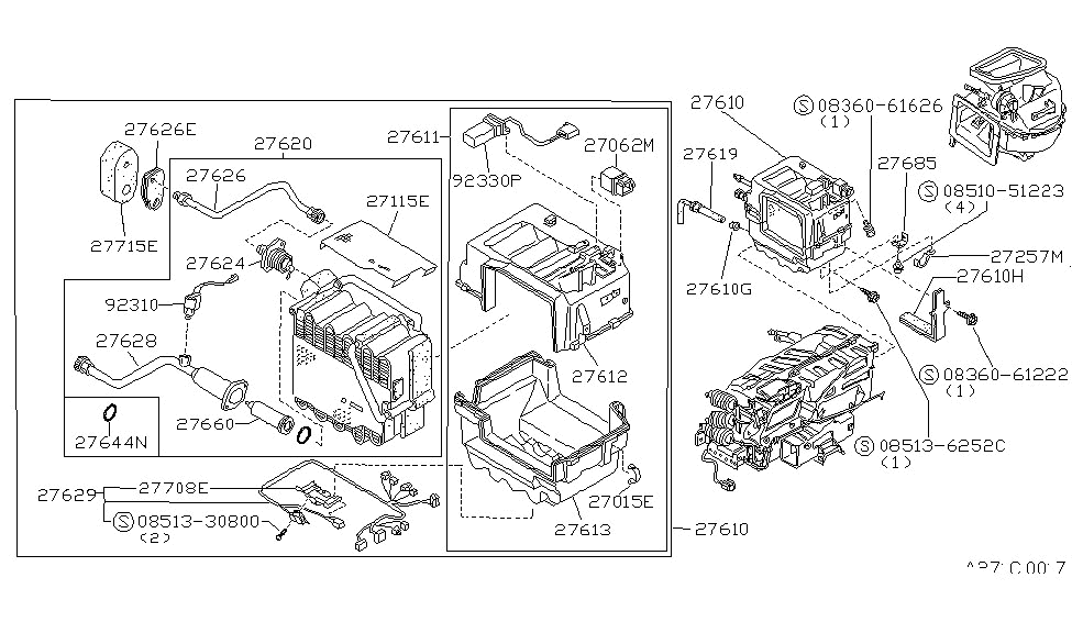 Nissan 27271-01P00 Cooling Unit