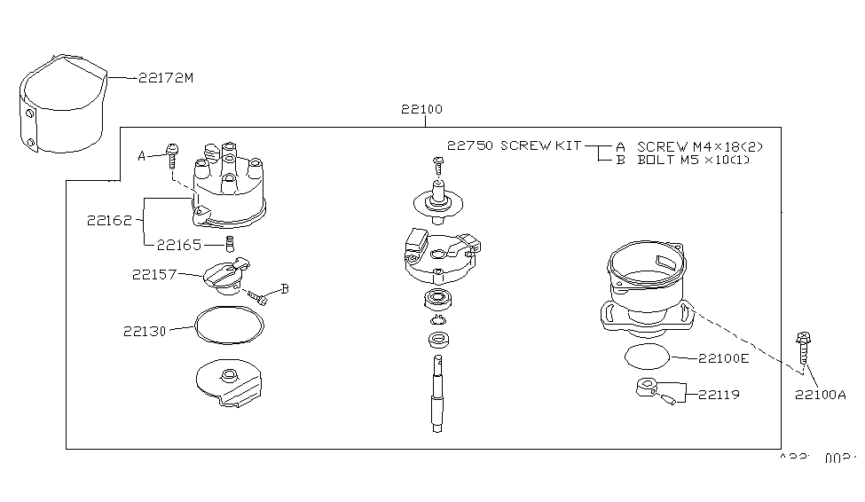 Nissan 22119-77A02 Coupling Set