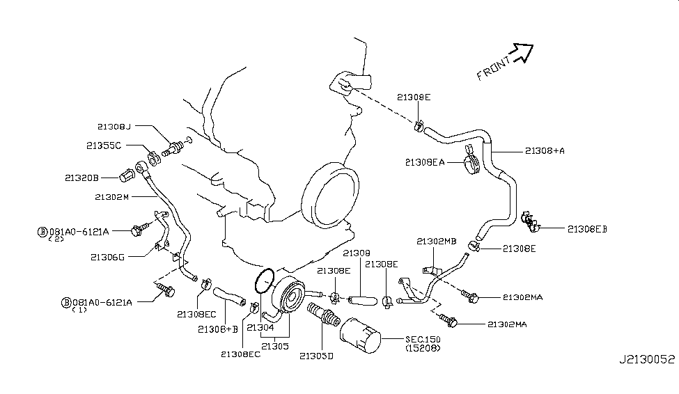 2006 Nissan Murano Oil Cooler Nissan Parts Deal