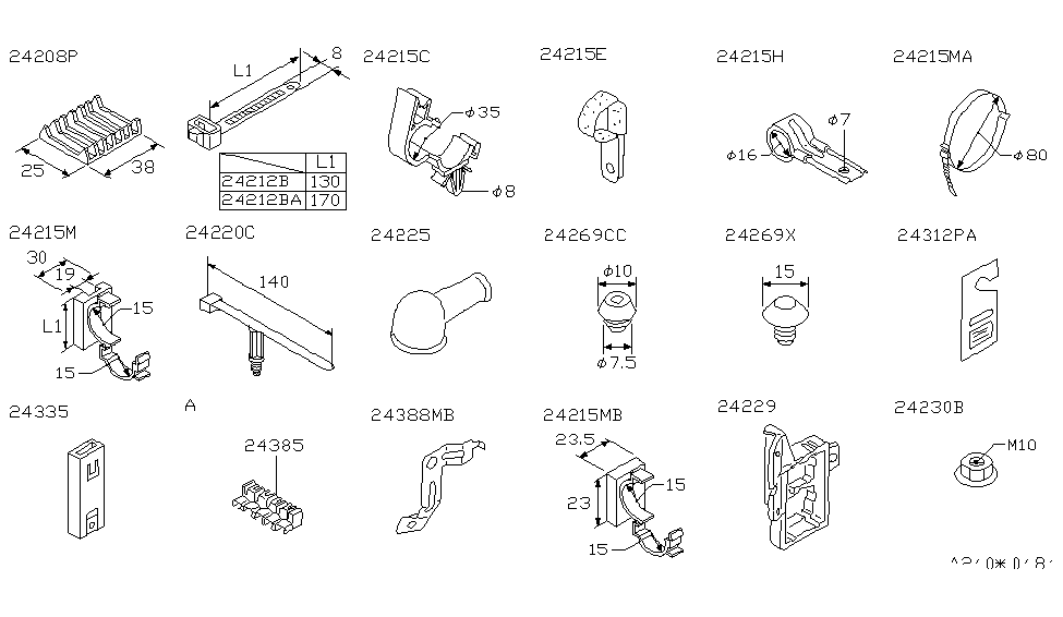 Nissan 25237-0W010 Bracket-Relay