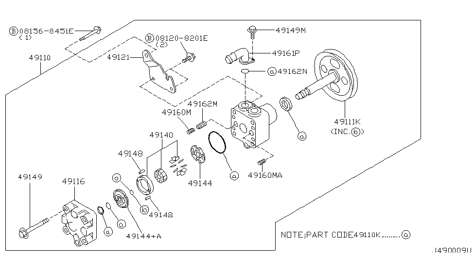 Nissan 49168-4W000 Valve Assembly-Flow Control