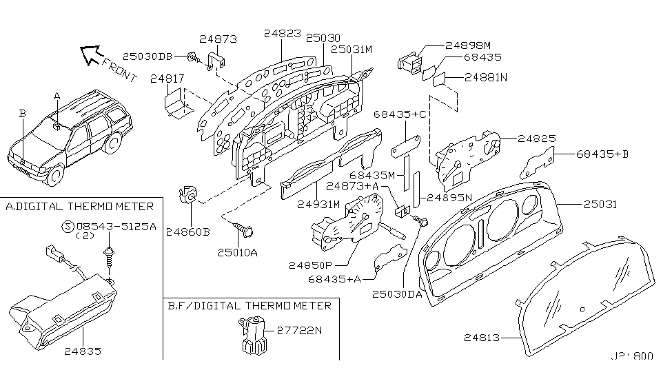 Nissan 24898-6W000 Board-Circuit