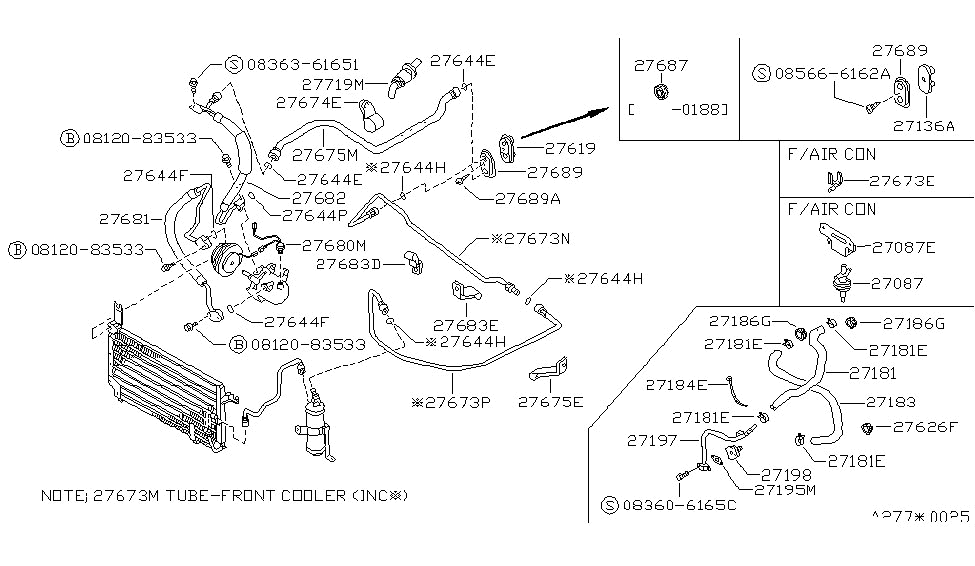 Nissan 27682-D4000 Bracket-Vacuum Switch