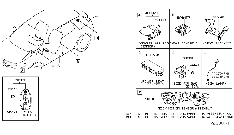 Nissan 284E7-5AA0A Controller Assy-Adas