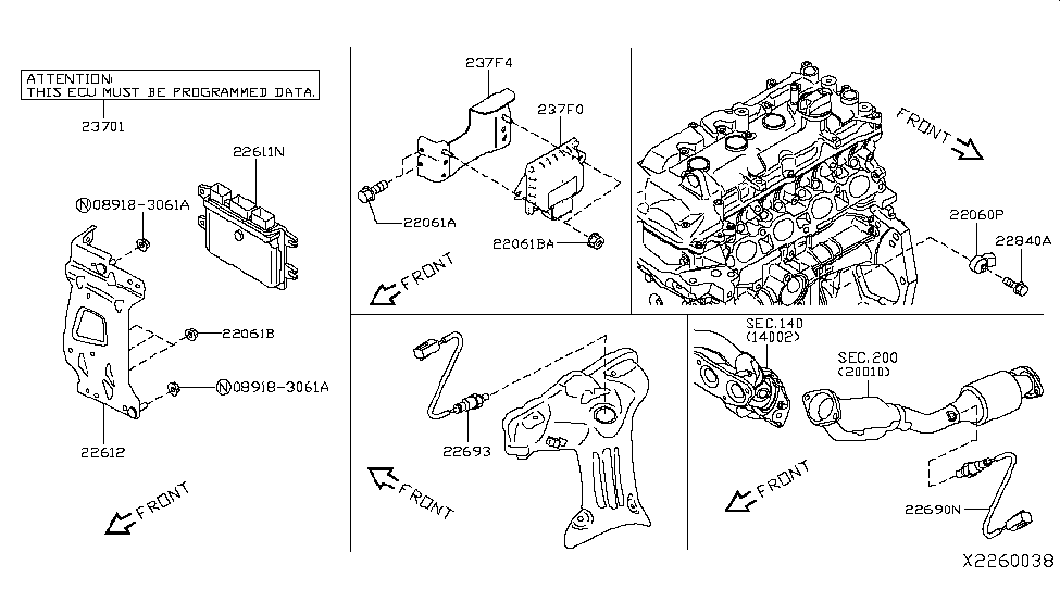 Nissan 237F0-5RF3A Module Assy-Vtc Control