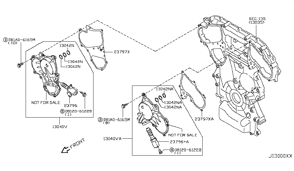 Nissan 081A0-6165M Standard Hardware