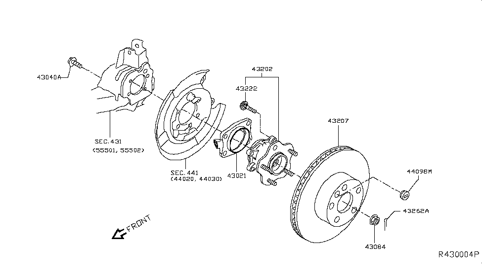 Nissan 43021-5HA0A Housing-Rear Axle