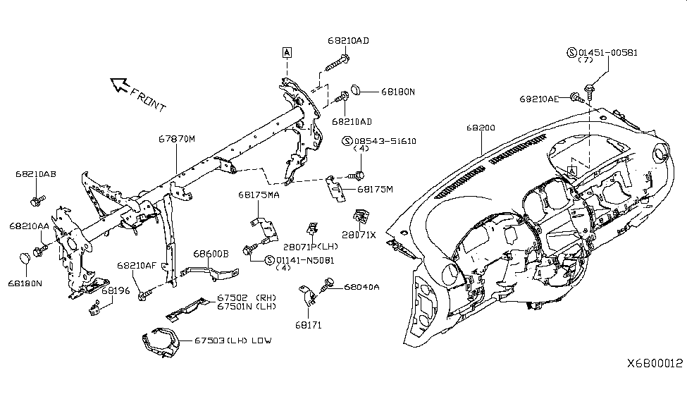 Nissan 28072-3AN0A Bracket-Amplifier