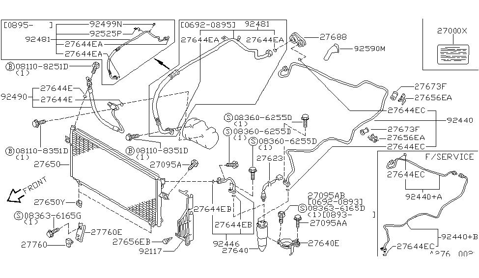 Nissan 92550-2B000 Clip