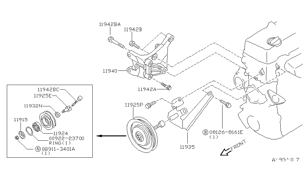 Nissan 00922-23700 Snap Ring