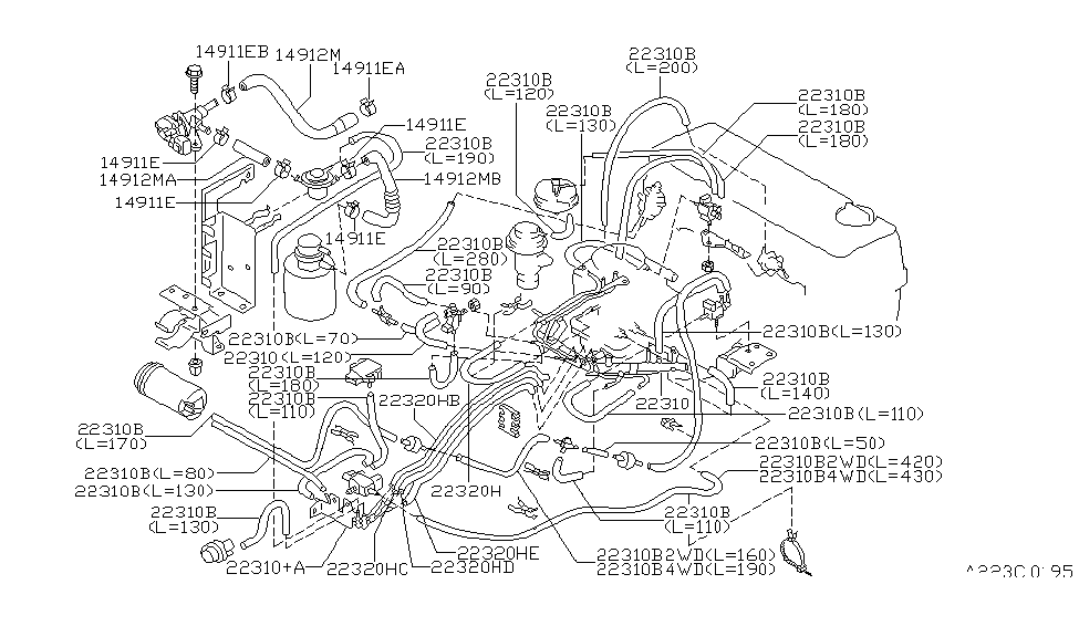 Nissan 22310-1S770 Gallery Assy-Vacuum