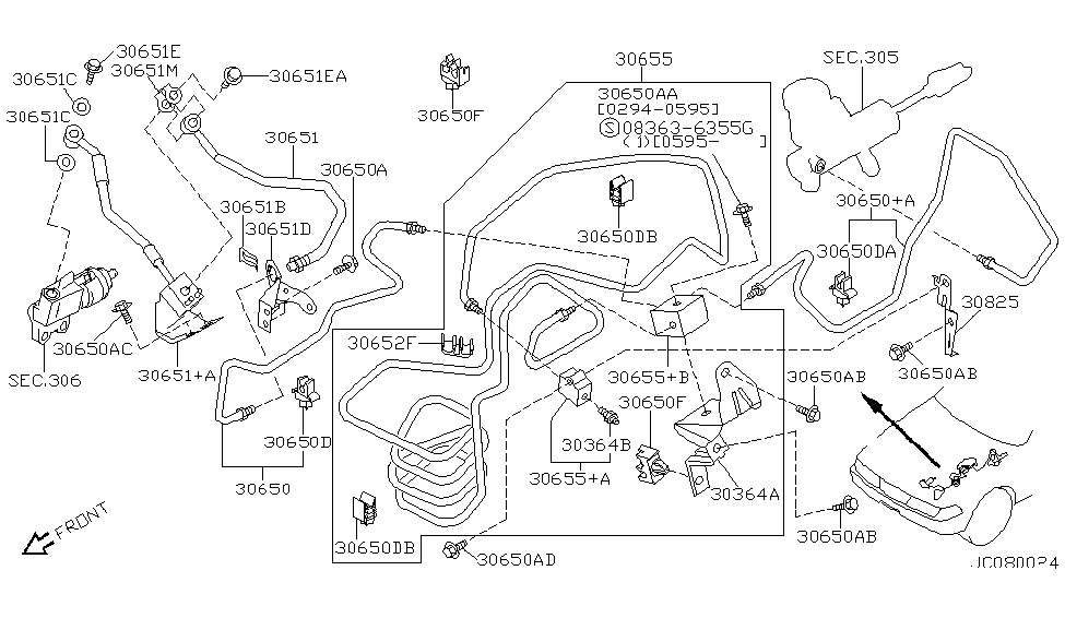 Nissan 30825-40U10 Bracket Connector