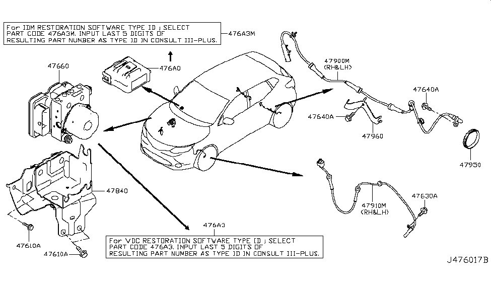 Nissan 476A0-6MG1C Controller Assembly-IDM