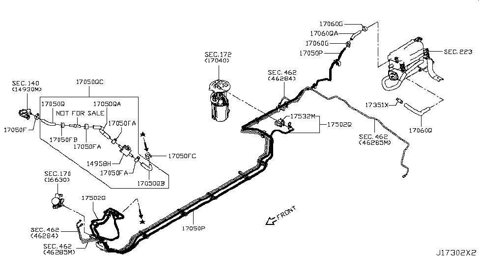 Nissan 17339-6MA0A Tube-Ventilation,Fuel Piping