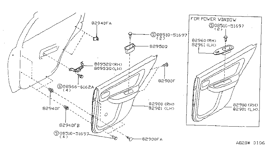 Nissan 82962-3M500 Bracket-Pull Handle,RH